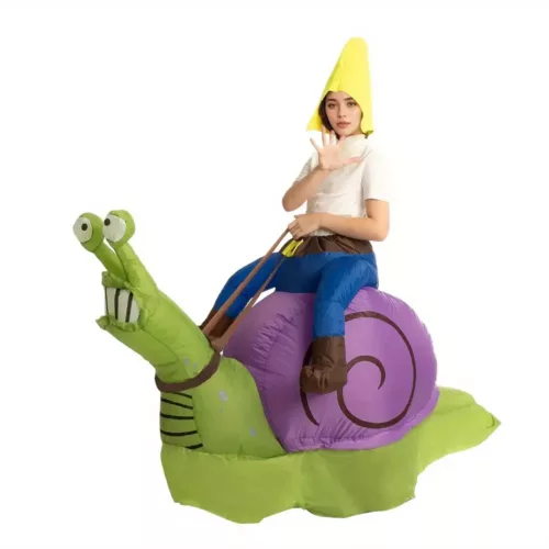 Costume gonflable escargot adulte – déguisement animal original pour fêtes et carnaval