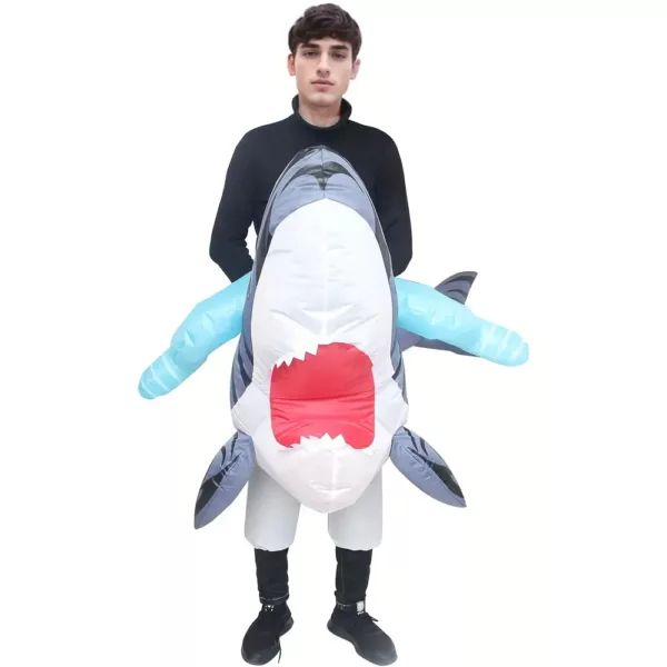 Costume gonflable requin adulte – déguisement original pour soirée ou carnaval