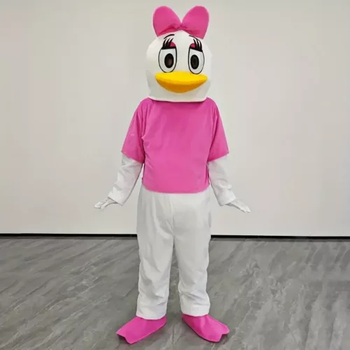 Costume mascotte Daisy Duck adulte – déguisement peluche style Disney