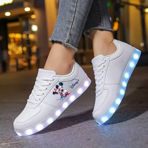 Sneakers femme imprimé 2D – design lumineux original et tendance