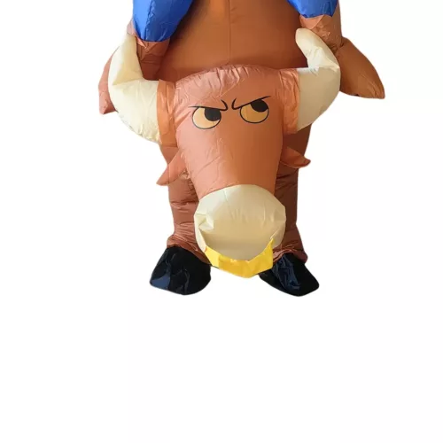 Costume gonflable taureau adulte – déguisement humoristique pour fête et carnaval