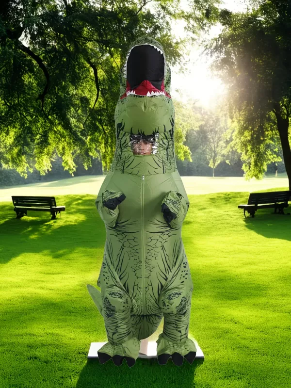 Costume gonflable dinosaure adulte – déguisement humoristique pour soirées et Halloween