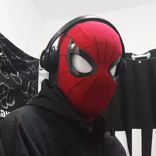 Masque à capuche homme – style mystérieux idéal cosplay ou costume élégant