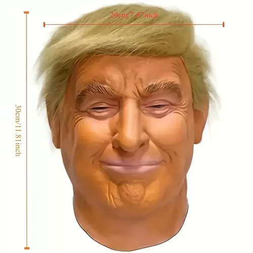 Masque en latex réaliste intégral – accessoire effrayant pour cosplay ou Halloween