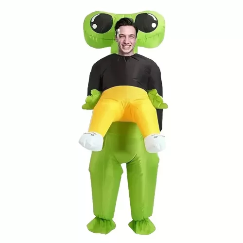 Costume gonflable homme extraterrestre drôle – effet porté surprenant