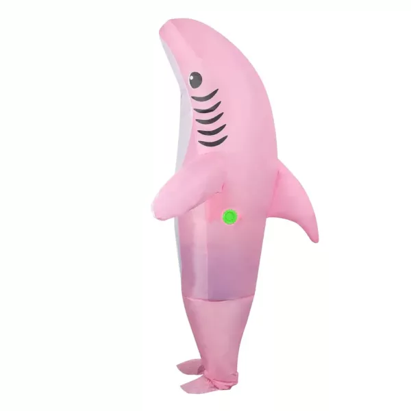 Costume gonflable requin adulte avec ventilateur USB – déguisement humoristique