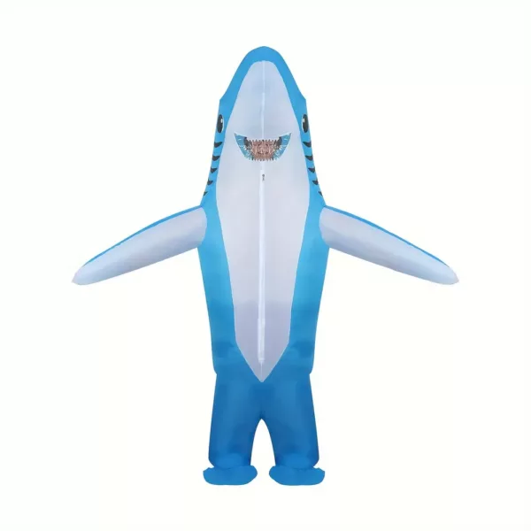 Costume gonflable requin adulte avec ventilateur USB – déguisement humoristique