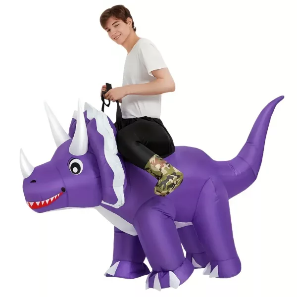 Costume gonflable dinosaure adulte – déguisement Halloween original et fun