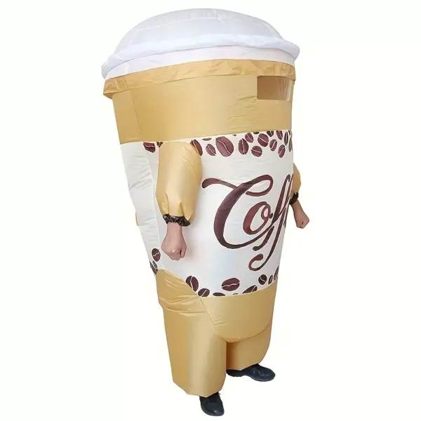 Costume gonflable tasse à café drôle – déguisement USB original Halloween