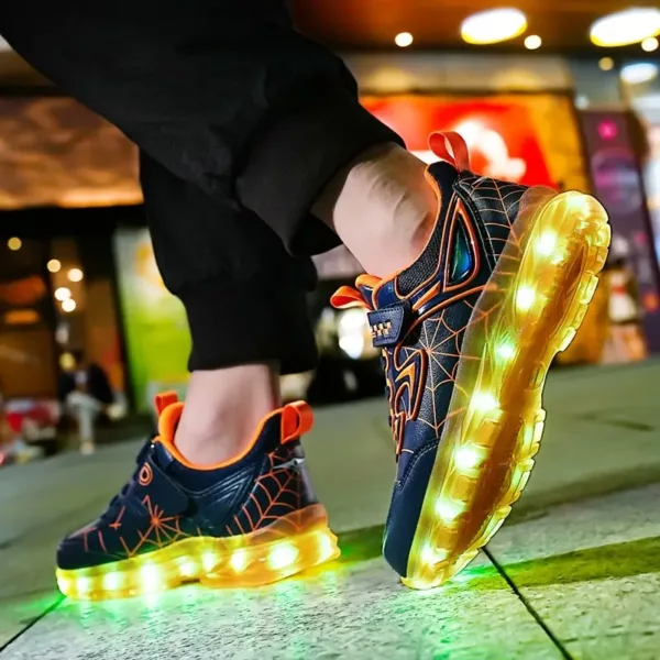 Baskets LED rechargeables USB – chaussures lumineuses mixtes pour sport et loisirs