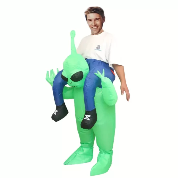 Costume alien lumineux style funky – polyester avec éclairage USB à LED