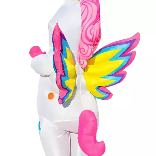 Costume licorne gonflable adulte avec ailes – déguisement original fête carnaval