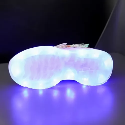 Baskets lumineuses rechargeables en maille respirante pour enfants – effet LED fun