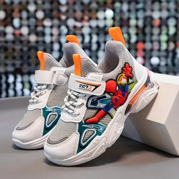 Baskets garçon à motif cartoon – chaussures confort respirantes casual