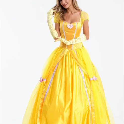Robe princesse enfant avec grand nœud – costume fête Halloween ou Noël
