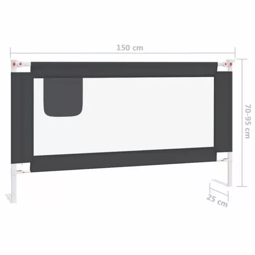 Barrière de sécurité pour lit enfant – fixation solide et design discret