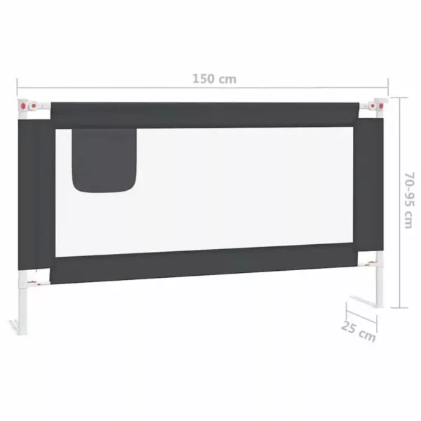 Barrière de sécurité pour lit enfant – fixation solide et design discret