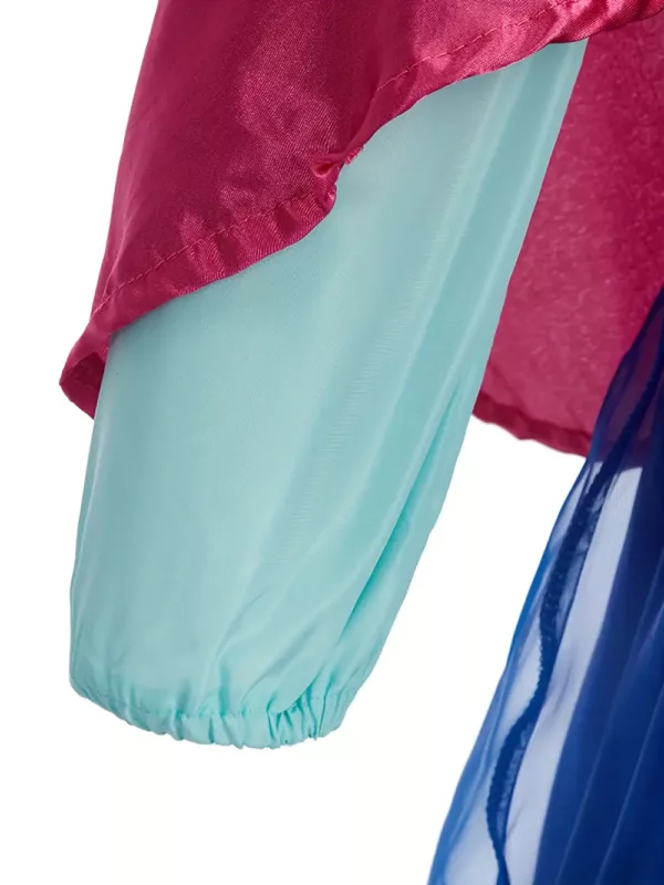 Déguisement princesse fille 6 pièces – robe, cape, perruque, accessoires féériques