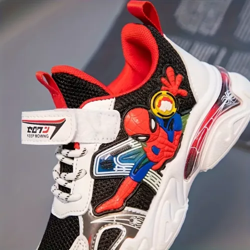 Baskets garçon à motif cartoon – chaussures confort respirantes casual