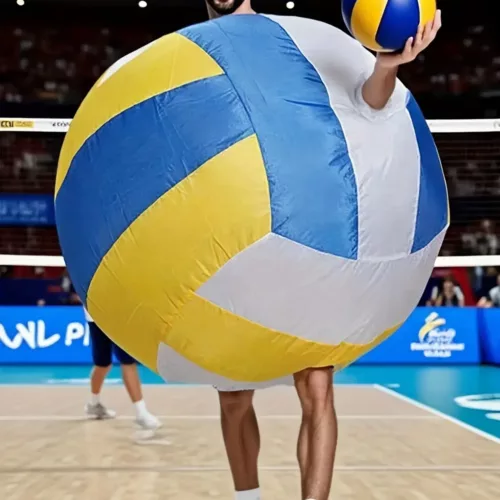 Costume gonflable de volleyball – déguisement fun pour adulte en équipe