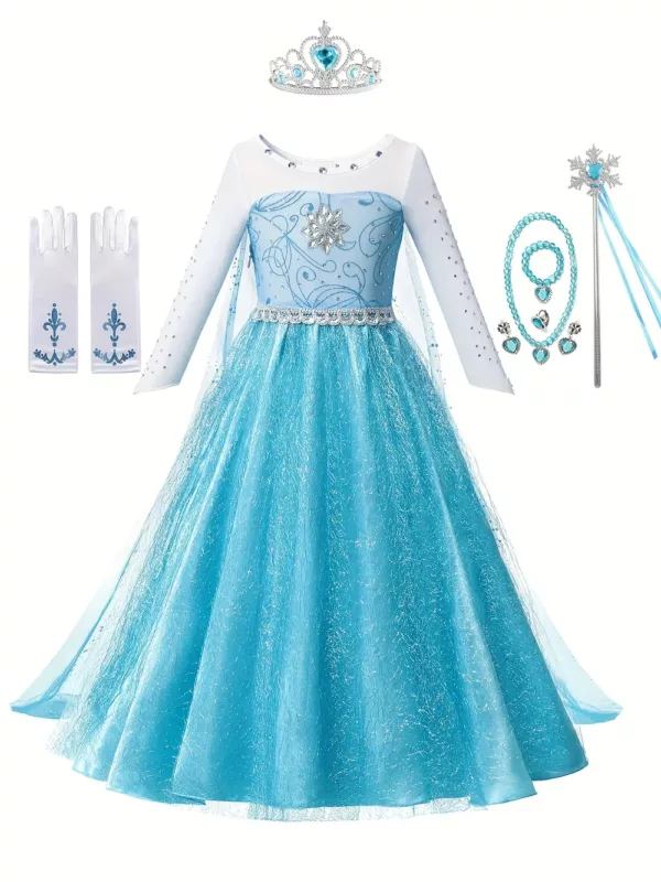 Lot de 8 robes de princesse pour fille – déguisements féeriques assortis
