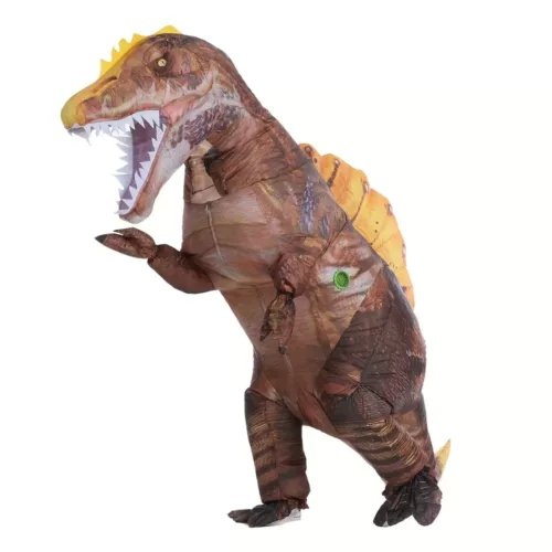 Costume dinosaure gonflable adulte avec ventilateur intégré – style stégosaure