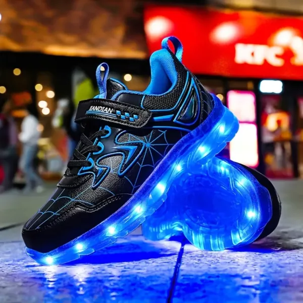 Baskets LED rechargeables USB – chaussures lumineuses unisexe pour sport et loisirs