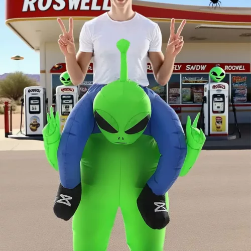Déguisement gonflable alien transporté – costume original pour adulte homme