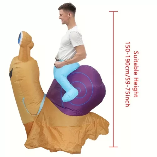 Déguisement gonflable limace adulte – costume original et humoristique