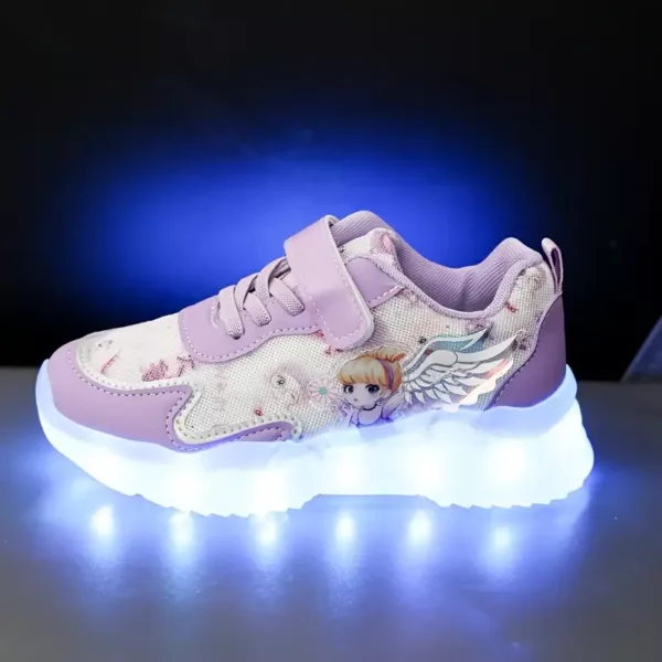 Baskets lumineuses rechargeables en maille respirante pour enfants – effet LED fun