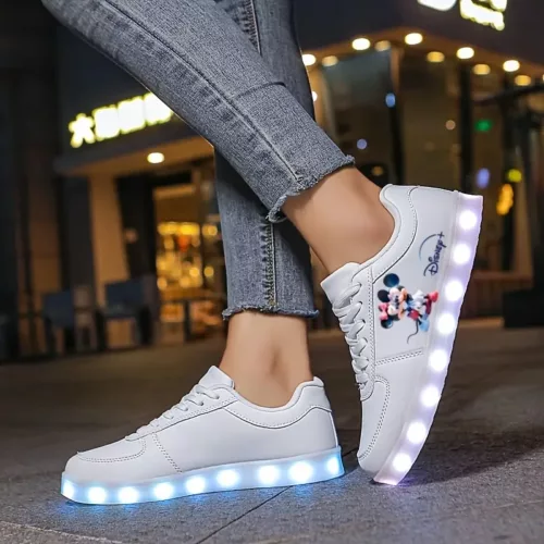 Sneakers femme imprimé 2D – design lumineux original et tendance