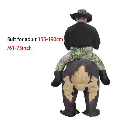 Costume gonflable dinosaure adulte – déguisement drôle et original pour fête