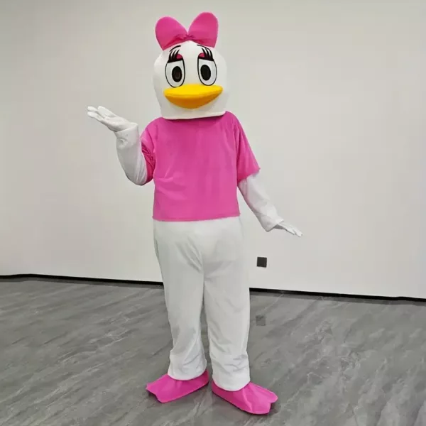 Costume mascotte Daisy Duck adulte – déguisement peluche style Disney