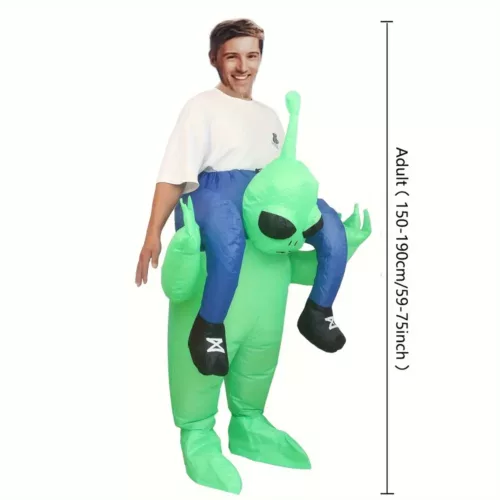 Costume alien lumineux style funky – polyester avec éclairage USB à LED