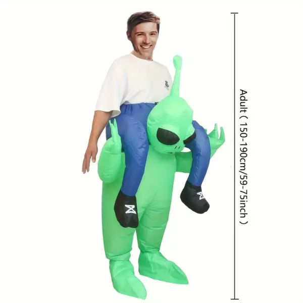 Costume alien lumineux style funky – polyester avec éclairage USB à LED