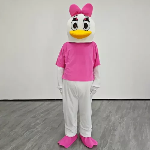Costume mascotte Daisy Duck adulte – déguisement peluche style Disney