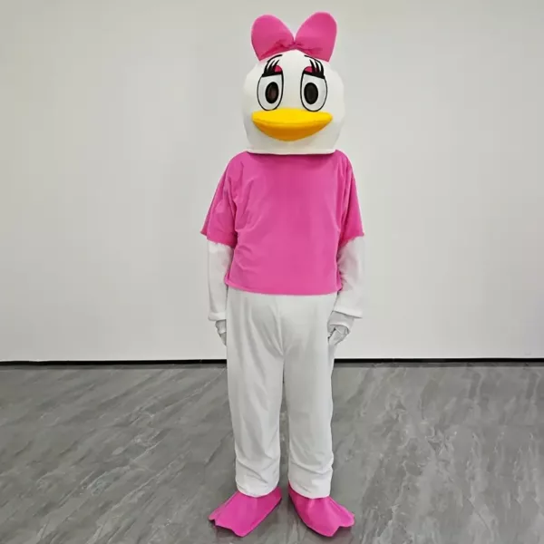 Costume mascotte Daisy Duck adulte – déguisement peluche style Disney