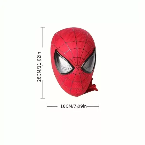 Masque intégral Spider-Man 3D pour cosplay – style réaliste et confortable