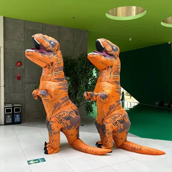 Costume dinosaure gonflable T-Rex adulte – déguisement réaliste et fun