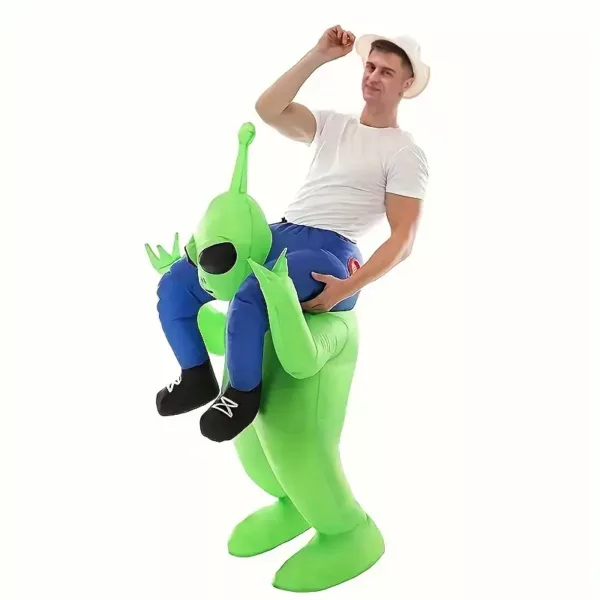 Déguisement gonflable alien adulte – costume fun alimenté par USB ou piles