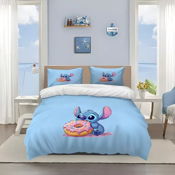 Parure de lit 3 pièces Lilo & Stitch – housse de couette ultra douce enfant