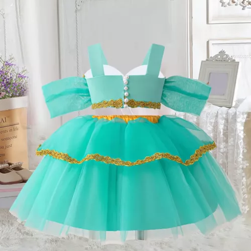 Robe de princesse bébé en tulle pailleté – tenue Halloween festive fille