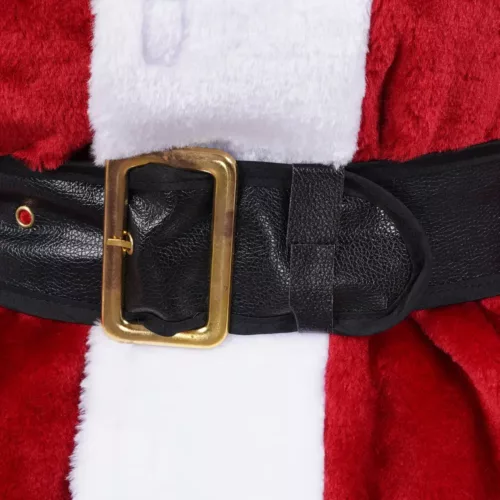 Déguisement Père Noël 4 pièces ultra-épais – Chapeau, haut, pantalon, ceinture