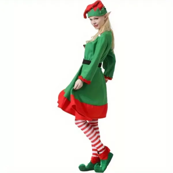 Ensemble déguisement de Noël femme 12 pièces – accessoires festifs inclus