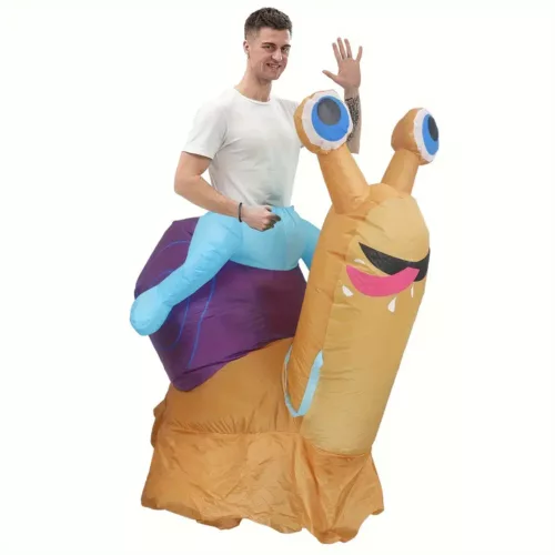 Déguisement gonflable limace adulte – costume original et humoristique