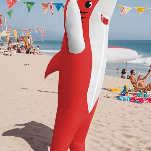 Costume requin gonflable adulte – déguisement original pour soirées et événements
