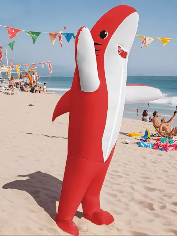 Costume requin gonflable adulte – déguisement original pour soirées et événements