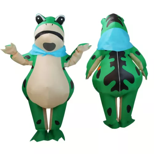 Costume gonflable grenouille adulte – déguisement amusant pour fête ou carnaval