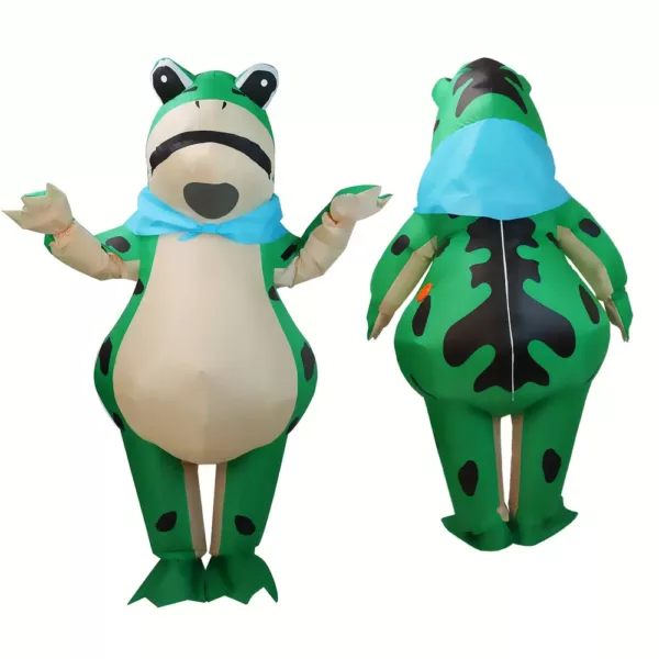 Costume gonflable grenouille adulte – déguisement amusant pour fête ou carnaval