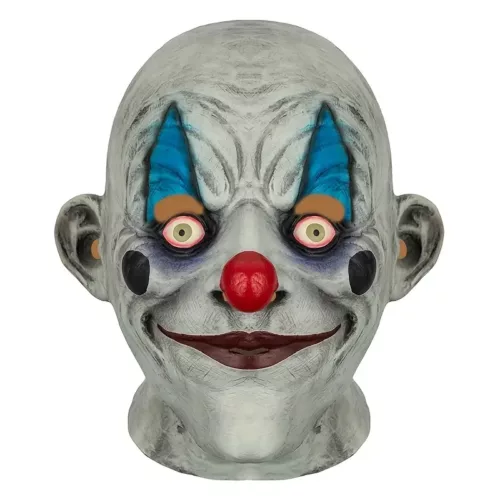Masque clown effrayant en latex – accessoire réaliste pour Halloween ou cosplay